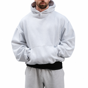 Sudadera con Capucha de 500 GSM, Corte Cuadrado, Sin Cordón, Algodón Premium, Ropa Urbana, Logotipo Personalizado, Fabricante OEM - Product Image 1