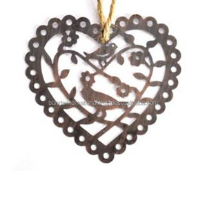 Artículo decorativo colgante de hierro con revestimiento de polvo negro terminado para decoración del hogar y otra decoración navideña - Product Image 6