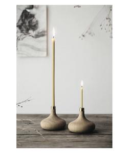 Portavelas de metal y madera, decoración moderna hecha a mano para mesa de hogar, centro de mesa rústico, regalo para sala de estar o comedor - Product Image 1