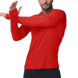 Sweat-shirt de sport écologique pour homme, mélange de polyester recyclé, pull durable pour la salle de sport et l'entraînement, vert - Product Image 2