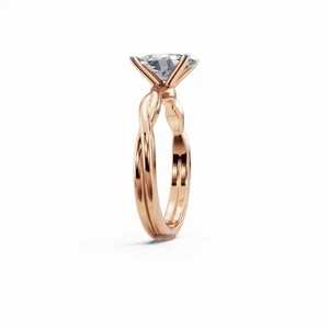 Elegante Anillo de Compromiso Solitario con Diamante Ovalado Cultivado en Laboratorio, Certificado por IGI, Oro 10K 14K 18K, Plata 925 935, para Regalo - Product Image 2