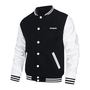 Blouson universitaire homme au design unique, col montant, logo frontal, respirant, écologique, pour l'hiver, best-seller, personnalisable - Product Image 3
