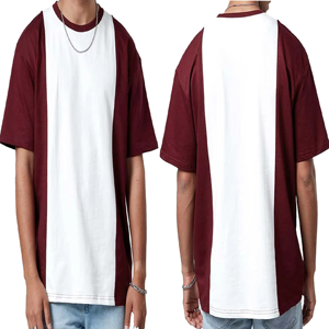 T-shirt en coton oversize à épaules tombantes pour hommes et femmes, style décontracté streetwear d'été, coupe ample, doux, respirant, uni, tendance, unisexe - Product Image 6