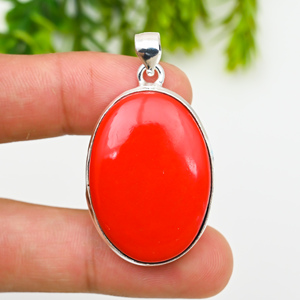 Collar de Plata 925 con Coral Rojo - Diseño de Lujo - Product Image 1