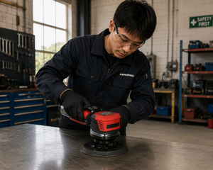 เครื่องขัดลม AEROPRO Air Orbital Sander ขนาด 6 นิ้ว รุ่น AP17316 ความเร็ว 10000 รอบต่อนาที สำหรับขัดโลหะ - Product Image 1