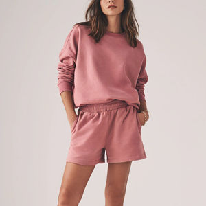 Sudaderas Extra Grandes Personalizadas para Mujer al por Mayor, Sudadera con Hombros Caídos, Cuello Redondo, Sudaderas de Primera Calidad para Mujer - Product Image 1