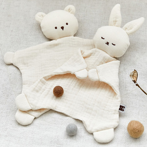 [designyoons] hellohizoo designyoons - <b>Comfort</b> Blanket Six Layer Cotton Gauze Baby Security Blanket Animal Heada - Product Image 2