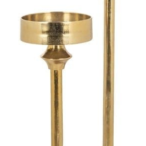 Venta al por mayor de portavelas de la mejor calidad para decoración del hogar, soporte para velas con acabado dorado, hecho a mano en aluminio fundido, personalizado. - Product Image 4