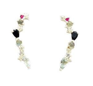 Boucles d'oreilles pendantes Gemvanity style classique pour femmes, plaqué or, argent sterling 925, pour mariage - Product Image 1