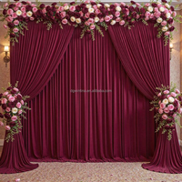Nouvelle Arrivée Rideaux et Drapés Élégants et Modernes pour Cabine Photo de Mariage, Cérémonie d'Anniversaire, Fête, Événement, Décoration de Théâtre