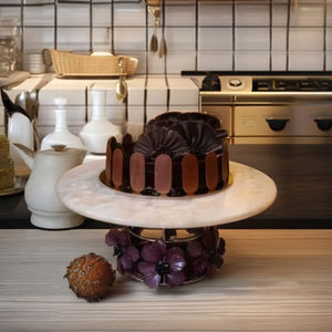 Ensemble de supports à gâteaux carrés en résine faits à la main simplement élégants pour les fêtes d'anniversaire outil à gâteau essentiel coffre-fort au four par K S Exports - Product Image 1