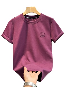 เสื้อยืดผู้ชายคอโอ ผ้าเจอร์ซีย์คอตตอน 100% พรีเมียม ลายนูน ออกแบบโลโก้สีตามสั่ง 3 มิติ ระบายอากาศได้ดี ไม่เป็นขุย ทรงหลวม ขายส่ง - Product Image 3