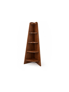 Modern Wooden Ladder Bookcase with 4 <b>Shelves</b> Freestanding Space Saving Living Room Minimalist Design Home <b>Office</b> Storage - Product Image 2