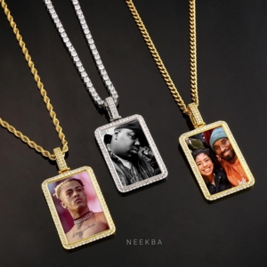Iced Out Moissanite Picture Pendant Personalized <b>Memory</b> Photo Pendant Handmade 925 Silver Custom Photo Pendant Hand Set <b>Stones</b> - Product Image 5