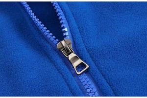 Custom Women Color Block Snap Button Pullover Fleece Navy Blue Camel <b>Stand</b> Collar Quarter Placket Warm Pullover Sweater - Product Image 5