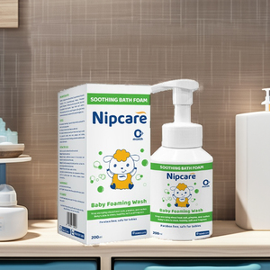 NIPCARE, la mejor calidad, lavado espumoso para bebés, limpia eficazmente los cambios de pañales de 0 a 12 meses, reduce los síntomas de irritación - Product Image 1