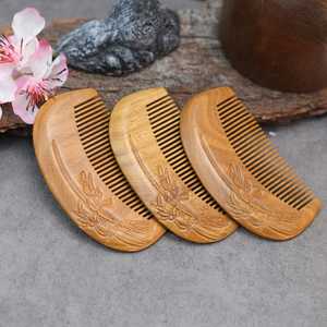 Peigne en bois écologique fait main sculpté, démêloir pour cheveux et barbe, pour hommes et femmes, fournisseur en gros - Product Image 6