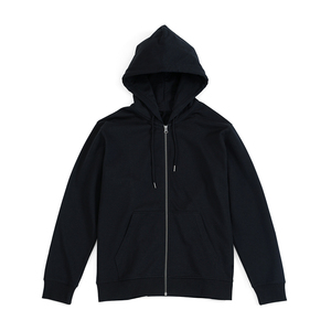 Sudadera con capucha para hombre 2026 al por mayor, con cremallera, ajuste regular, color liso, de algodón, tejida, informal, para otoño - Product Image 6