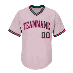 Maillot de baseball personnalisé pour homme adulte, col rond, 100 % polyester, haute qualité, personnalisable, séchage rapide, respirant, confortable, le meilleur - Product Image 2