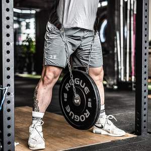Ceinture de dips en néoprène souple avec chaîne en acier robuste de 32 pouces et double anneau en D pour l'haltérophilie, les tractions, les dips, la force athlétique et la musculation - Product Image 4