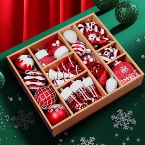 Set di 85 Palline di Natale Infrangibili in Plastica, Decorazioni Colorate per Albero di Natale, Ornamenti Festivi - Product Image 1
