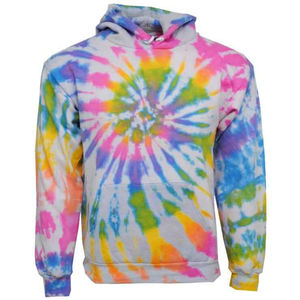 Sweat-shirts à capuche tie-dye pour hommes de qualité supérieure, coupe oversize à épaules tombantes, imprimés ou de couleur unie, légers, en promotion en ligne - Product Image 1