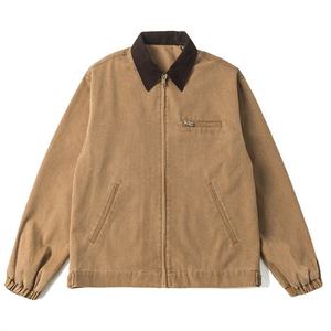 Unisex Acid Washed <b>Casual</b> Outerwear Vintage Oversized Streetwear <b>Lightweight</b> Fashion <b>Jacket</b> - Product Image 3