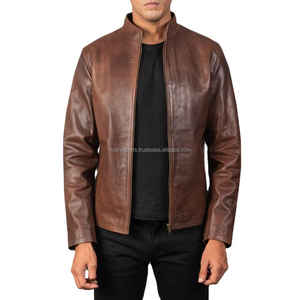 <b>Men's</b> High Quality Fashion Genuine <b>Leather</b> <b>Jacket</b> Limited Edition with Diamond Embroidery Applique for Winter High Street Style - Product Image 2