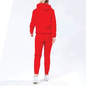 Calidad superior al por mayor de logotipo personalizado Mujer Slim Fit Sweat Suit 2 piezas Pant Set Chándal - Product Image 2