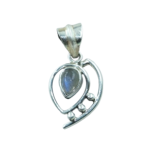 Collier pendentif en labradorite bleue, pierre précieuse, argent sterling 925, pendentif statement, bijoux en labradorite, cadeau pour femme - Product Image 1
