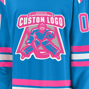 Fabricant de maillots de hockey sur glace, logo personnalisé direct, OEM, grande taille, respirant, protection UV, évacuation de l'humidité - Product Image 4