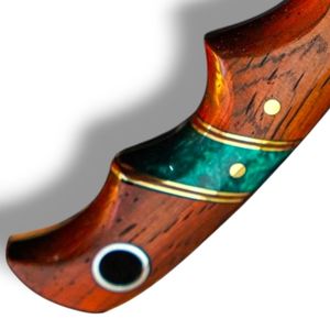 Couteaux de chasse d'extérieur Tanto en acier Damas, couteaux utilitaires à lame fixe faits à la main avec une construction durable et un tranchant affûté - Product Image 4