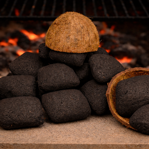 หมอนเปลือกมะพร้าวสำหรับบาร์บีคิวและย่าง ติดไฟนาน 4-5 ชั่วโมง ถ่านอัดแท่งมะพร้าวคุณภาพพรีเมียม - Product Image 1