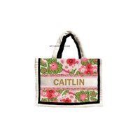 Nouveautés estivales : sacs fourre-tout pour enfants, couleur unie, broderie perlée, motifs inspirés du citron, faits à la main, spécial été