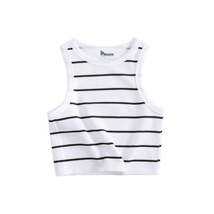 Camiseta sin mangas elástica personalizada de poliéster y elastano para gimnasio, fitness, ropa deportiva flexible para mujer, chaleco de entrenamiento al por mayor - Product Image 3