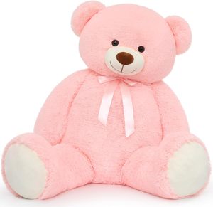 MorisMos Ours en peluche géant 130 cm, ours rose XXL pour petite amie - Product Image 3