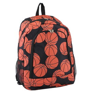 Black Orange <b>Drawstring</b> Basketball Bag Shoe Storage Lightweight Cinch Sack Sports Gym Training Waterproof 1680D 50-70L <b>Backpack</b> - Product Image 4