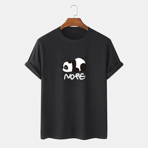 T-shirts de fitness pour hommes en gros, 100% coton, manches courtes, coupe classique, vierges, séchage rapide, respirants, col rond, décontractés, 220g, sérigraphie - Product Image 3