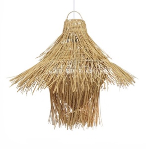 Lámpara Colgante de Techo de Bambú y Ratán Tejida, de Última Tendencia, para Decoración de Cafeterías y Restaurantes - Product Image 1