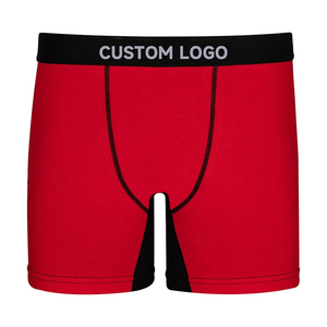 <b>Men</b> Solid Color Mid-Rise Boxer Briefs 100% <b>Silk</b> Knitted Breathable Quick Dry <b>Underwear</b> with Waist Logo - Product Image 5