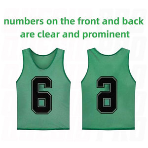Pinnies Set Pack Scrimmage Vests <b>Soccer</b> Bibs for Team Practice Training Breathable Lightweight Mesh Jerseys with Drawstring - Product Image 4