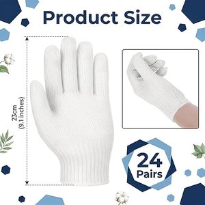 Plain Dyed Knitted Fabric Made Machine Knitted Cotton Liner <b>Gloves</b> Washable Stretchable Safety <b>Glove</b> & Mitts Custom - Product Image 2