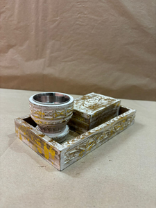 High Quality Durable Wood & Resin Aromatic Bakhoor <b>Burner</b> Mini <b>Incense</b> <b>Burner</b> for Wedding Gift - Product Image 3