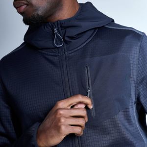 เสื้อแจ็คเก็ตฟลีซลายตารางสำหรับผู้ชายคุณภาพสูง OEM สำหรับฤดูหนาว อุ่น ระบายอากาศได้ดี เหมาะสำหรับเดินป่า มีซิปและฮู้ด ขายส่ง ผลิตตามสั่ง รุ่นใหม่ - Product Image 2