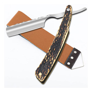 Maquinillas de Afeitar Rectas Antideslizantes de Nuevo Diseño, Mango de Madera, Acero Inoxidable, Reutilizables, Alta Calidad, Bajo Precio, Fabricación en Fábrica - Product Image 1