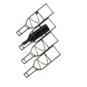 Modern Polished Aluminum Bottle Wine <b>Rack</b> Unique Cloud Shape Freestanding Metal Wine Holder Stylish & Wine Storage Display <b>Bar</b> - Product Image 5