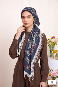 High Grade Custom Printed <b>Silk</b> Feel <b>Square</b> Headscarf Womens Fashion <b>Scarf</b> Soft Lightweight OEM ODM Supplier - Product Image 4