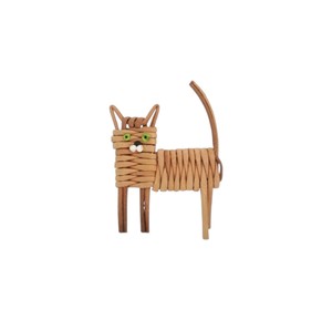 Factory Direct Supply Natural Rattan Hedgehog Ornament with rattan present and <b>gift</b> Sustainable Wicker Animal Figurine Retail - Product Image 4
