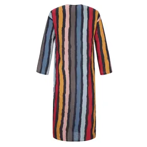 Túnica Casual Cómoda de Manga Larga para Hombre, Estilo Árabe Qatarí, Kaftán Musulmán, Jubbah de Algodón de Secado Rápido, en Venta, MOQ Bajo - Product Image 6