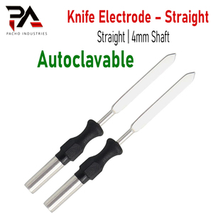 Électrode droite réutilisable en acier inoxydable, pointe 25x3.3mm, tige 4mm, certifiée CE, pour électrochirurgie monopolaire - Product Image 3
